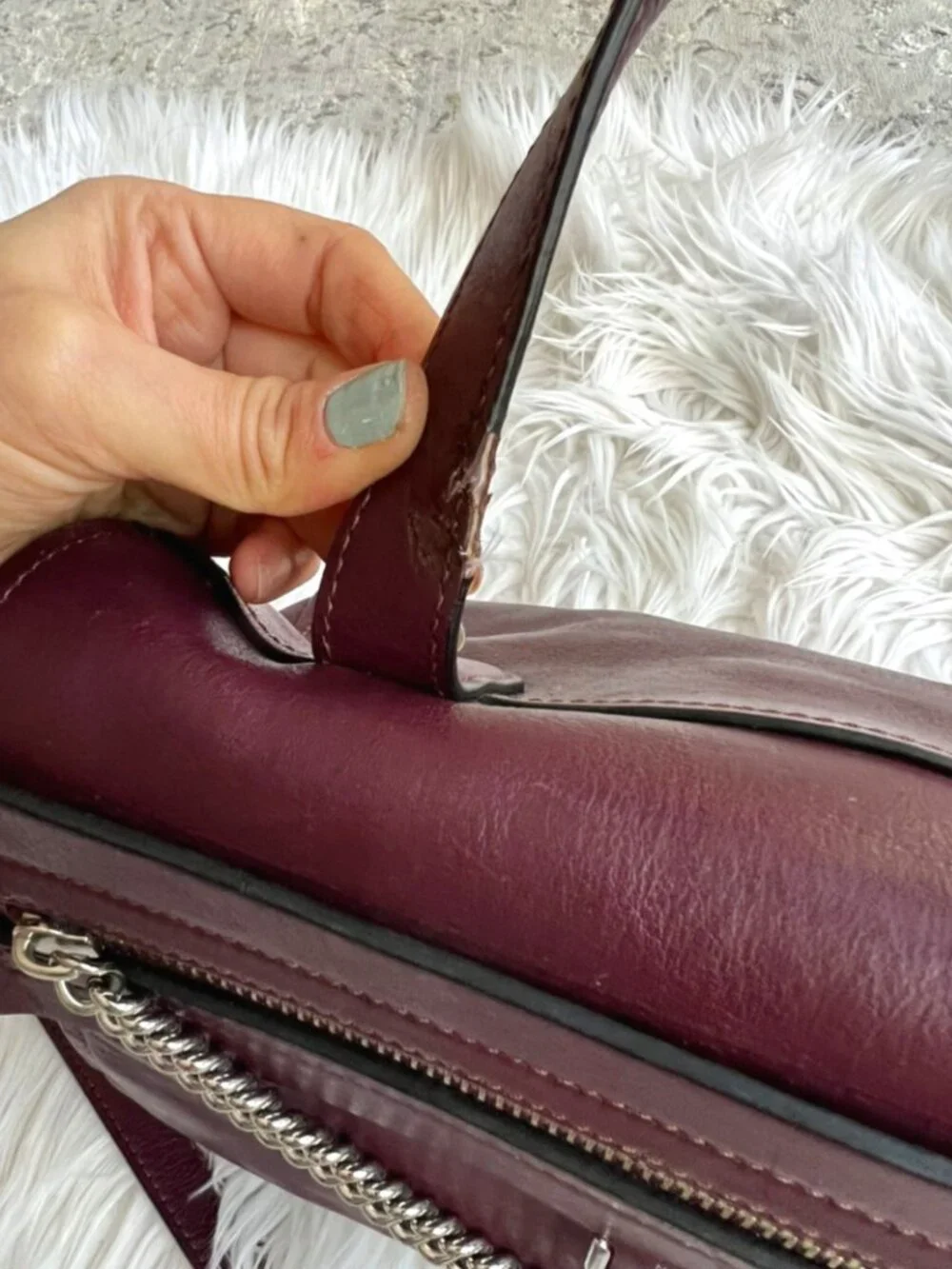 Marc Jacobs Leather Satchel Shoulder Bag